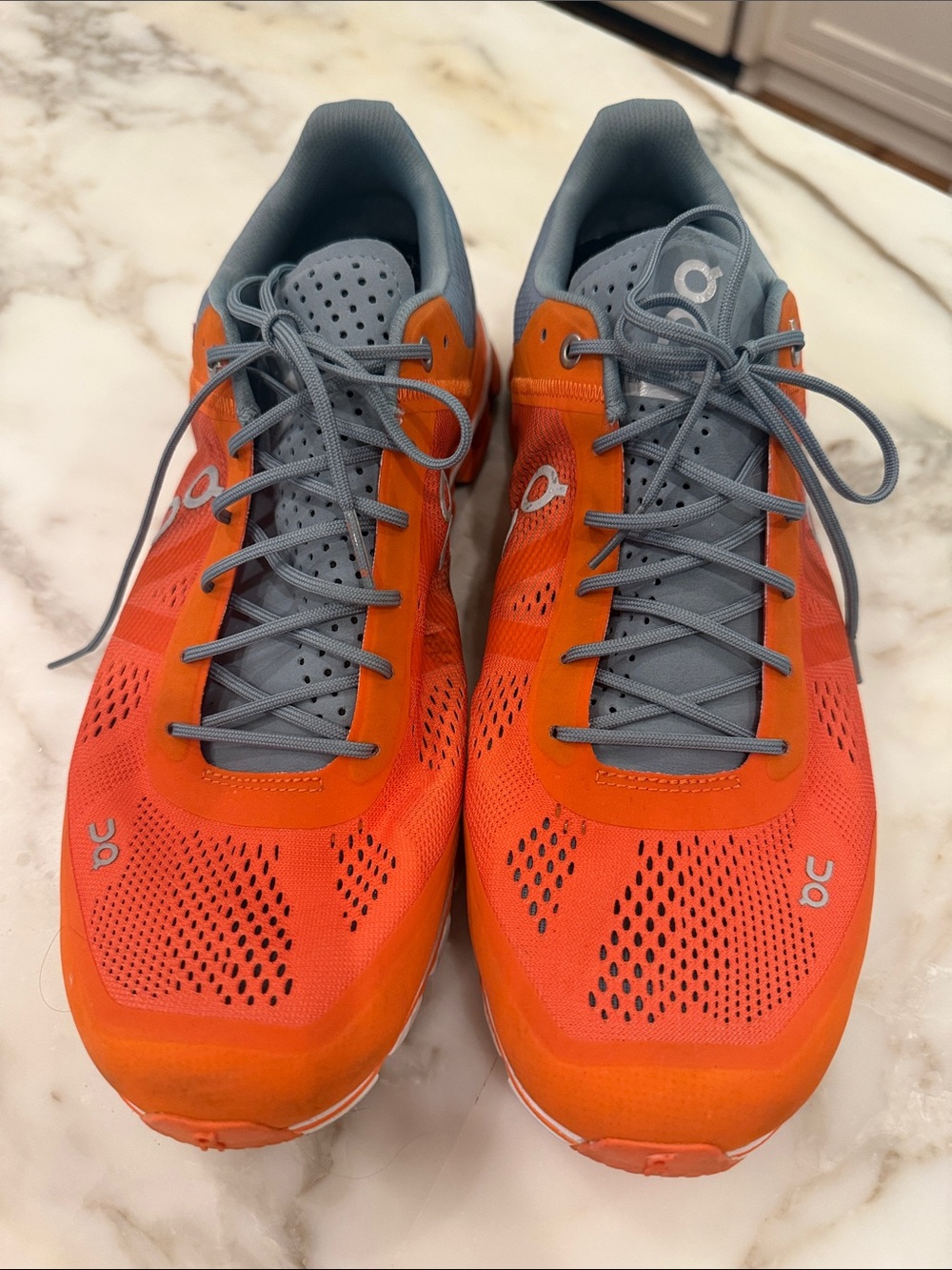 On Running Men’s Athletic Shoes - Orange and Gray